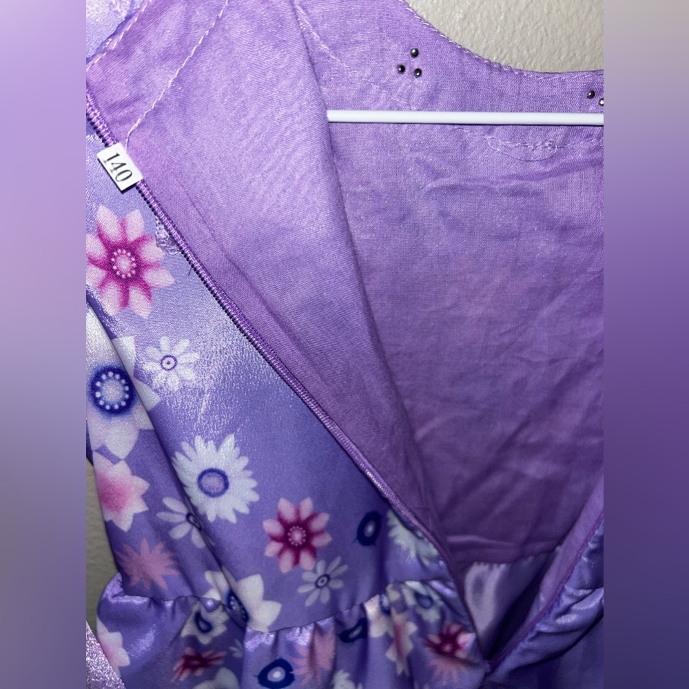 Encanto Isabella costume dress up dress size 7/8 - Picture 3 of 4